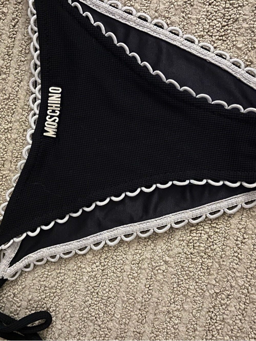 Rare Moschino Black & White bikini gold hardware - Picture 3 of 13